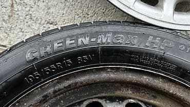 Шины и диски: Колеса в сборе 195 / 55 / R 15, Лето, Б/у, Комплект, Легковые, Железные, отверстий - 4 — 2