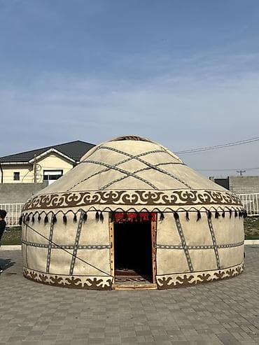 Традиционная кочевая юрта (казахская/кыргызская) - Каркас: решетчатые