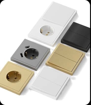 из серебра: Клавишный выключатель скрытой установки, современный минималистичный — 7