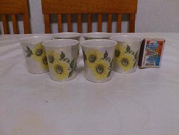 Кеңсе буюмдары: Стопка, фарфор, глазурь перламутр, 6 шт — 1