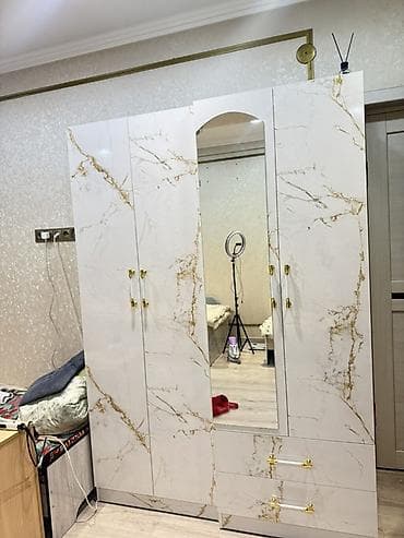 напольные зеркало: Шифоньер, шкаф для одежды, Прямой, ЛДСП — 2