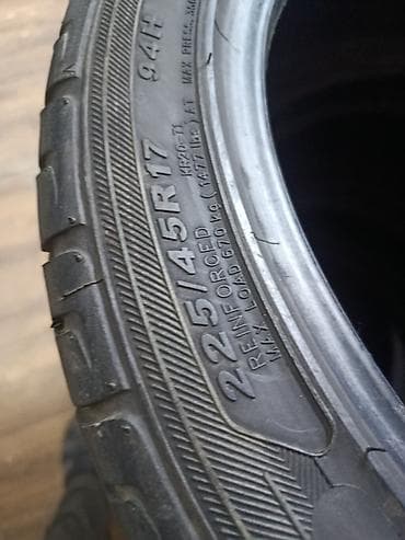 Шиналар 225 / 45 / R 17, Жай, Колдонулган, Комплект, Жеңил унаалар, Жапония, KENDA — 3