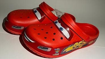 Детская обувь: Детские сабо Crocs x Disney Cars «Молния МакКуин» - Яркий красный — 3