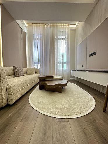 Квартиры: 2 комнаты, 49 м², Асанбай мкр Элитка, 13 этаж, Дизайнерский ремонт — 4