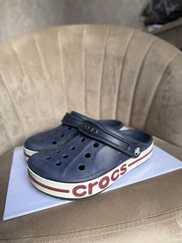 кроксы крокс crocs: Кроксы Crocs с ремешком, темно‑синие - Модель: сабо с поворотным — 2