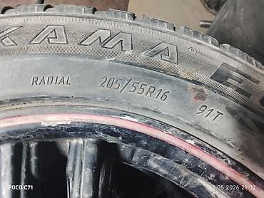 шины 225 2f 55 2f r 16: 4 комп диски 1 запаска 16р Санатага тушот зимний шиналары менен — 1