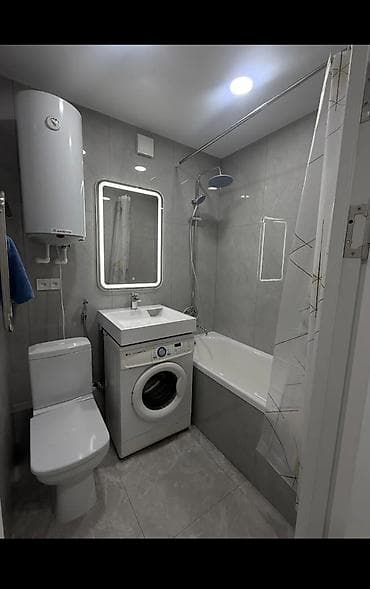 Батирлер: 1 бөлмө, 34 м², 105-серия, 9 кабат, Евроремонт — 3
