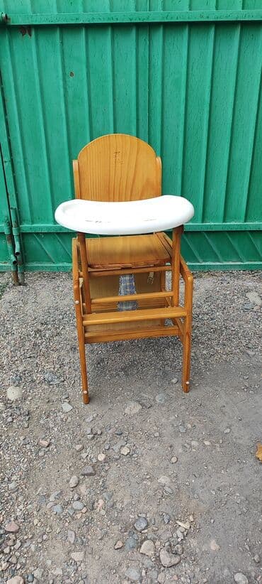 Детский стул, Б/у, Дерево, цвет - Бежевый, Самовывоз