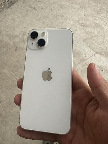 IPhone 13, Б/у, 128 ГБ, Старлайт, Чехол, 100 %