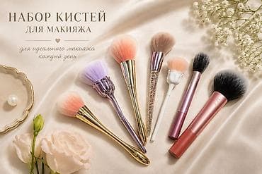 Набор кистей для макияжа (7 шт.) - Разнообразные формы и размеры