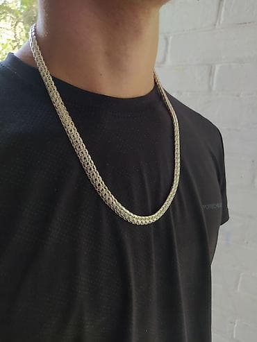 what: Серебряная цепь Лисий хвост 90 гр 55 см Ручная работа Серебро 925 — 9