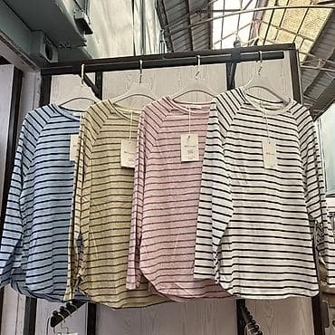 lining flex: Полосатые лонгсливы с длинным рукавом - Модель: свободный крой, рукав — 1