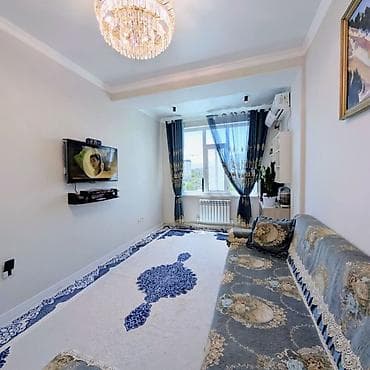 Квартиры: 1 комната, 28 м², Аламединский рынок / базар Элитка, 5 этаж, Евроремонт — 3