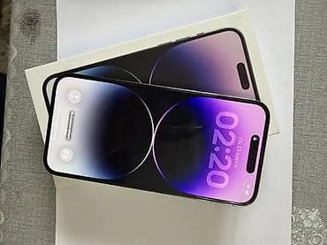 IPhone 14 Pro Max, Б/у, 1 ТБ, Deep Purple, Кабель, 85 %