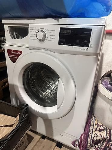 Кир жуучу машиналар: Стиральная машина LG с фронтальной загрузкой, 7кг технология прямого — 1