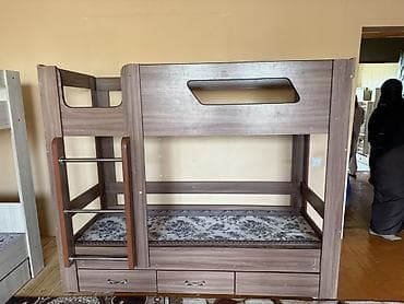 2х ярусная: Двухъярусная кровать с выдвижными ящиками для хранения. Особенности — 1