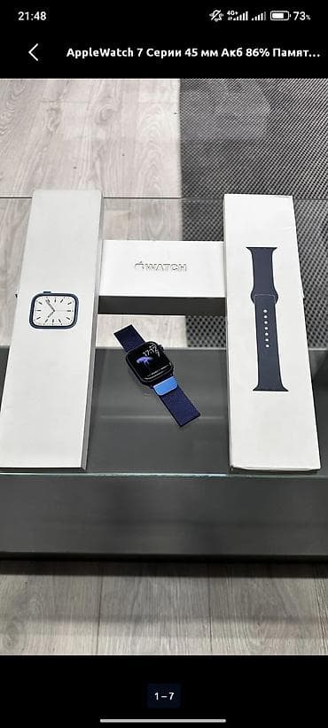apple watch se3: Apple watch 7 series 45MM аккумулятор акб 86 Состояние 10/9 память — 1