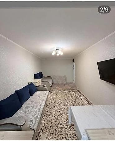 2 комнаты, 48 м², 7 мкр 104 серия, 1 этаж, Евроремонт