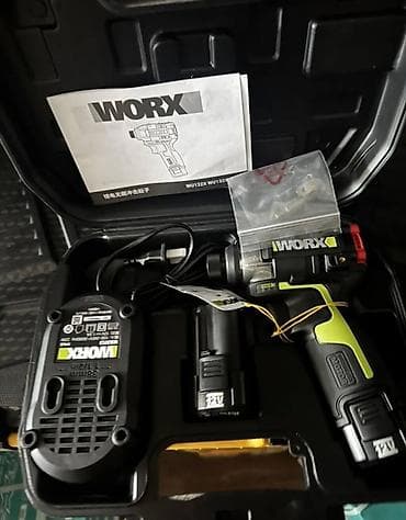 Аккумуляторный ударный шуруповерт-винтоверт WORX WU132X (12 В) at lalafo.kg Аккумуляторный ударный шуруповерт-винтоверт WORX WU132X (12 В)