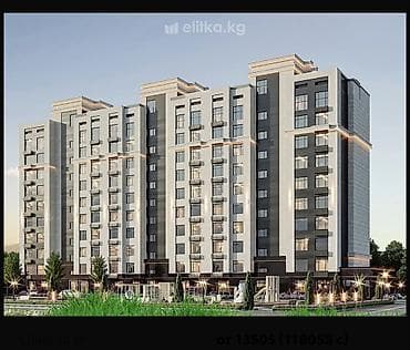 resident: 2 комнаты, 47 м², 5 этаж, Готовая ПСО (под самоотделку) — 1