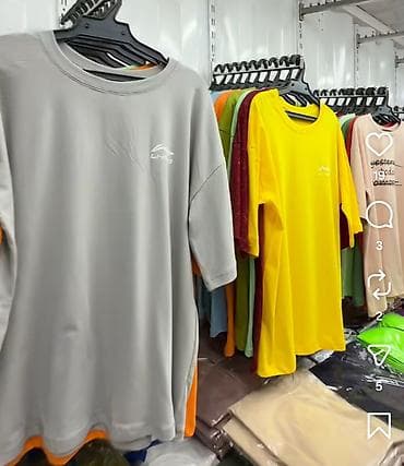 Базовые и принтованные футболки оверсайз - Универсальный крой