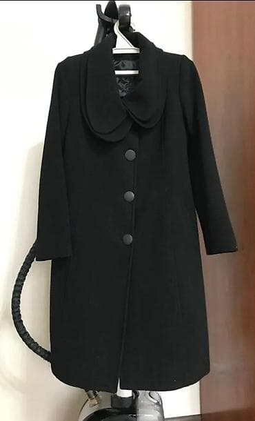 Пальто: Пальто, Классика, Осень-весна, Драп, По колено, L — 1