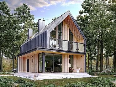 Современный дом в стиле барнхаус — сочетание минимализма и уюта