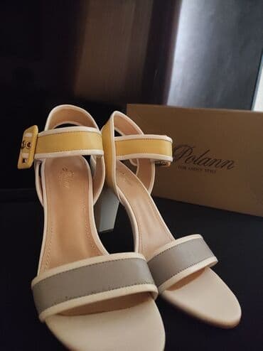 брендовая куртка: Босоножки, 40, Polann, Новый, цвет - Белый, Платная доставка — 2