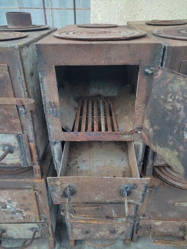 брали дорого: Печка, печ буржуйка, толстый метал. Меш темир калын жакшы жазалган! — 2