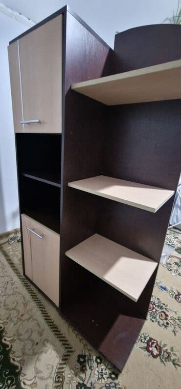 шкафчик с полочками: Шифоньер, Прямой, цвет - Коричневый — 1