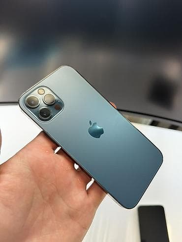 IPhone 12 Pro, Б/у, 128 ГБ, Pacific Blue, Кабель, 75 %