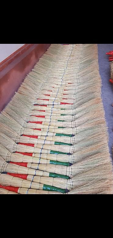 Веник сорго ручной вязки - Материал: натуральное сорго, плотная