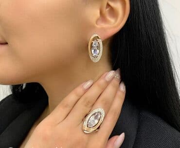 свадебные платья от производителя: Набор украшений, Проба 925, Новый — 1