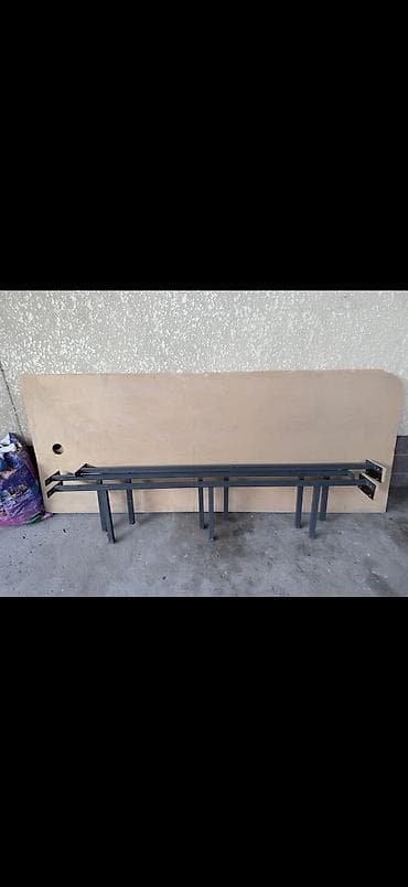 Балдар эмереги: Уктоочу бөлмө гарнитуру, Колдонулган, Эки кишилик керебет, Металл, түсү - Күрөң — 4