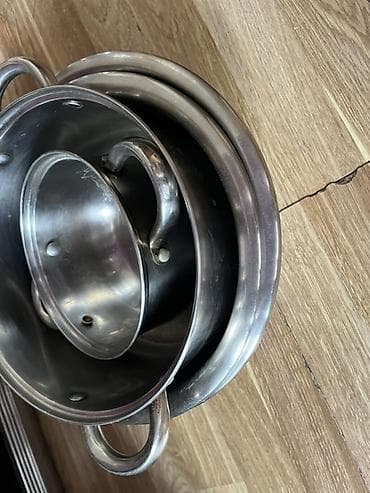поилки для курей: Набор сервировочных подносов и металлической посуды - Разноформатные — 4