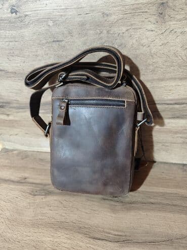 Другие комплектующие: Барсетка, Материал: Натуральная кожа, Новый — 2