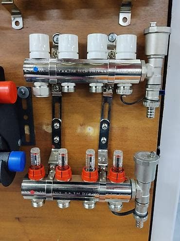 коллектор теплого пола: Коллекторный узел для системы «тёплый пол»/радиаторного отопления, 4 — 1