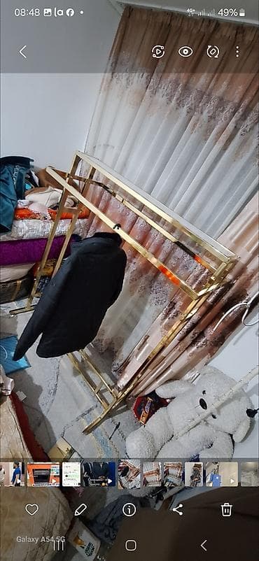 drying rack: Напольная вешалка-стойка для одежды с верхней полкой - Материал — 1
