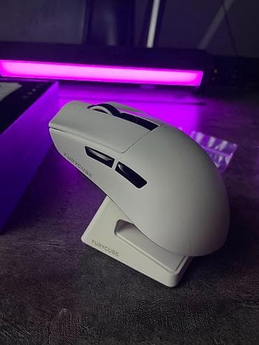 Техника и электроника: Игровая мышка Furycube g9pro Есть led экран на мышки ✖️Цвет: белый — 5