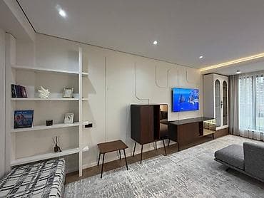 Квартиры: 3 комнаты, 117 м², Асанбай мкр Элитка, 2 этаж, Дизайнерский ремонт — 9