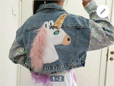 Кофталар, свитерлер: Эксклюзивная джинсовая куртка оверсайз с поедками,от 38р до 44.р — 2