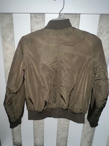 куртка рубашка: Бомбер Хаки на рост 140 демисезонный — 2