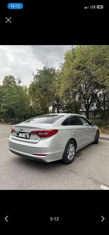 Транспорт: Hyundai Sonata: 2015 г., 2 л, Автомат, Газ, Седан — 5
