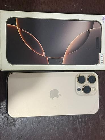 Техника и электроника: IPhone 16 Pro Max, Б/у, 256 ГБ, Desert Titanium, Коробка, В рассрочку, 89 % — 3