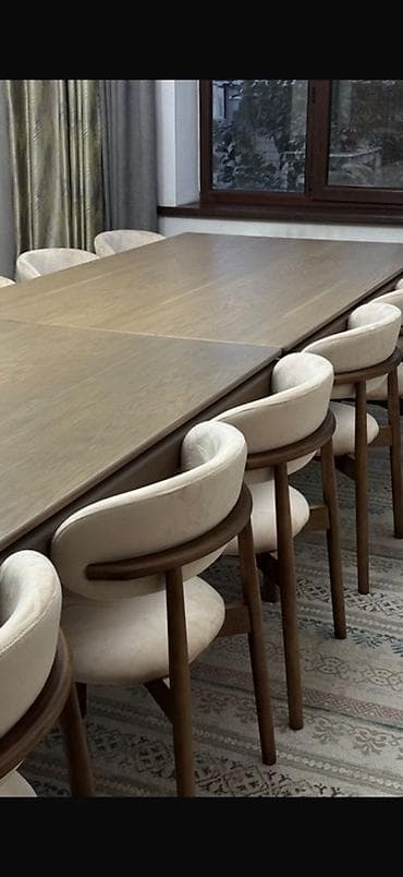 Уход и хранение одежды: Стол и стул для зала, цвет - Бежевый — 1