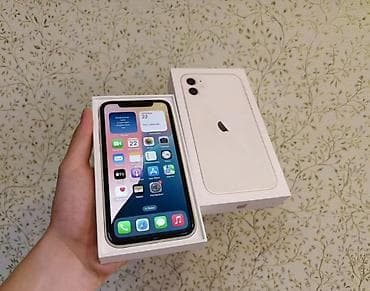 ipad 7: IPhone 11, Б/у, 128 ГБ, Белый, Зарядное устройство, Защитное стекло, Чехол, 78 % — 1