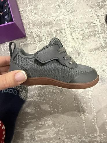 nike force: Детские кроссовки HOBIBEAR - Цвет: темно‑серый с коричневой подошвой — 1