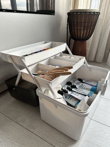 акварельные краски: Набор инструментов — 5