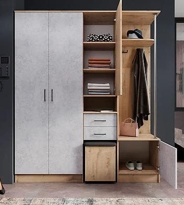 Офисная мебель: Шкаф-прихожая, Б/у, С зеркалом, ЛДСП — 3