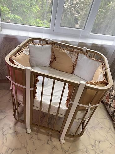 Детская кровать трансформер, Новый, Кровать-стол, цвет - Бежевый at lalafo.kg Детская кровать трансформер, Новый, Кровать-стол, цвет - Бежевый